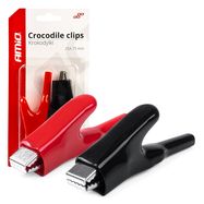 Krokodilinės jungtrys su apsauga 75mm 25A, 2vnt, AMiO