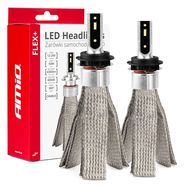LED Headlights FLEX+ Series H7-1 canbus 6000K 12-24V AMIO-03661, AMiO