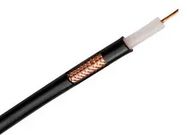 COAXIAL CABLE, RG58, 50 OHM, PE, PVC, BLACK, 100M 03AM6409