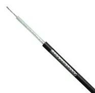 COAXIAL CABLE, RG58A-U, 50 OHM, PE, PVC, BLACK, 100M 03AM6410