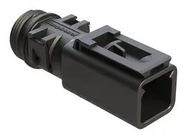 BACKSHELL, RCPT CONN, 2POS, 180DEG, BLK