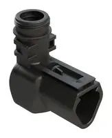 BACKSHELL, RCPT CONN, 3POS, 90DEG, BLACK