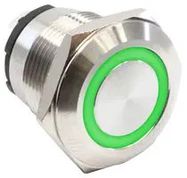 ANTI-VANDAL SW, SPST-NO-DM, SLDR LUG/GRN