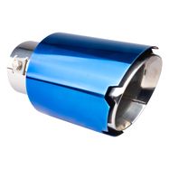 Exhaust silencer tip stainless steel blue AMIO-04066, AMiO