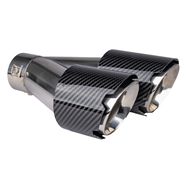 Exhaust silencer tip stainless steel carbon AMIO-04069, AMiO