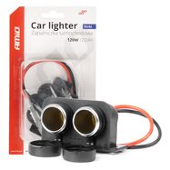 Double hermetic lighter socket 12/24V AMIO-04130, AMiO