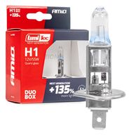 Halogen bulbs H1 12V 55W LumiTec NEXT GENERATION +135% DUO AMIO-04402, AMiO