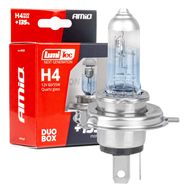 Halogen bulbs H4 12V 60/55W LumiTec NEXT GENERATION +135% DUO AMIO-04404, AMiO