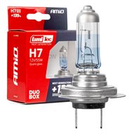 Halogen bulbs H7 12V 55W LumiTec NEXT GENERATION +135% DUO AMIO-04405, AMiO