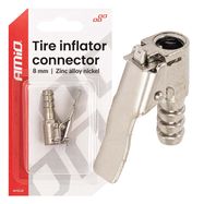 Zinc Alloy Nickel Tire Inflator Connector 8 mm AMIO-04496, AMiO