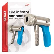 Ironn nickel plating tire inflator connector 6 mm AMIO-04497, AMiO