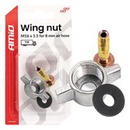 Wing Nut M16 x 1.5 for 8mm Air Hose AMIO-04499, AMiO