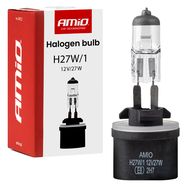 Halogen bulb H27W/1 880 12V 27W PG13 AMIO-04512, AMiO