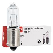 Halogen Bulbs Set H21W 12V 21W BAY9s 10pcs AMIO-04514, AMiO