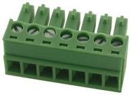 TERMINAL BLOCK, EUROSTYLE, 7 POSITION 24-12AWG