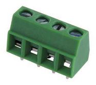 TERMINAL BLOCK, EUROSTYLE, 4 POSITION 30-16AWG