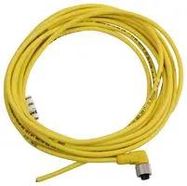 SINGLE ENDED SENSOR CORDSET, RIGHT ANGLE M12 4 POSITION FEMALE, 5M