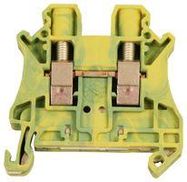 TERMINAL BLOCK, DIN RAIL, 2 POSITION, 24-8AWG