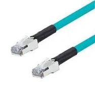 PATCH CORD, RJ45 PLUG-PLUG, TEAL, 250FT