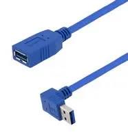 USB 3.0 FEMALE TO MALE TYPE A RIGHT ANGLE DOWN EXIT 1M