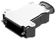 D SUB BACKSHELL, 180DEG, SIZE DA, ALUM