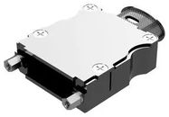 D SUB BACKSHELL, 180DEG, SIZE DA, ALUM