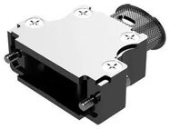 D SUB BACKSHELL, 180DEG, SIZE DA, ALUM