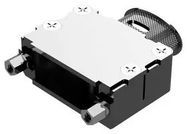 D SUB BACKSHELL, 180DEG, SIZE DA, ALUM