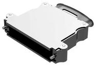 D SUB BACKSHELL, 180DEG, SIZE DC, ALUM