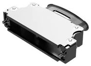 D SUB BACKSHELL, 180DEG, SIZE DC, ALUM