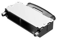 D SUB BACKSHELL, 180DEG, SIZE DC, ALUM