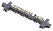 I/O CONN, SATA, R/A PLUG, 22POS, SMT