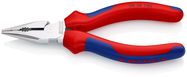 KNIPEX 08 25 145 Needle-Nose Combination Pliers with multi-component grips chrome-plated 145 mm