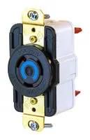 CONNECTOR, NEMA L6-20R, 20A, BLACK