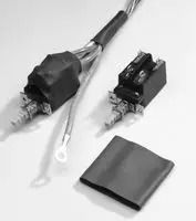 HEAT SHRINK TUBING, 6.35MM ID, PO, BLACK, 40FT