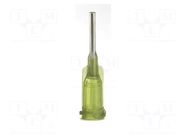 Needle: steel; 1"; Size: 14; straight; Mounting: Luer Lock METCAL