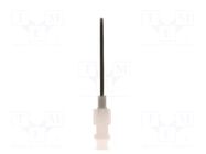 Needle: plastic flexible; 1.5"; Size: 15; straight; polypropylene METCAL