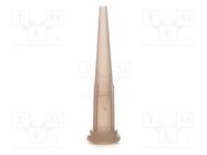 Needle: plastic; 1.25"; Size: 16; straight; UV block METCAL