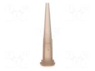Needle: plastic; 1.25"; Size: 16; straight; UV block; polypropylene METCAL