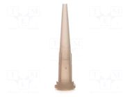 Needle: plastic; 1.25"; Size: 16; straight; UV block; polypropylene METCAL