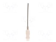 Needle: plastic flexible; 1.5"; Size: 22; straight; polypropylene METCAL