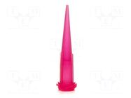 Needle: plastic; 1.25"; Size: 25; straight; UV block; polypropylene METCAL