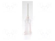Needle: steel; 0.5"; Size: 27; straight; Mounting: Luer Lock METCAL