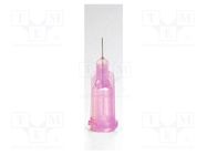 Needle: steel; 0.5"; Size: 30; straight; Mounting: Luer Lock METCAL