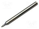 Tip; chisel,elongated; 1.8mm; 471°C; for soldering station METCAL