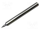 Tip; conical,elongated; 0.4mm; 421°C; for soldering station METCAL