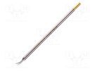 Tip; conical,elongated; 0.2mm; 510°C; for soldering station METCAL