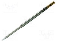 Tip; chisel,elongated; 0.8mm; 413°C; for  soldering iron METCAL