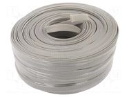 Braid; ØBraid : 7÷17nom.10mm; polyester; grey; L: 100m; UL94V-2 BM GROUP