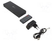 Switch; HDCP 1.4,HDMI 1.4; Input: DC socket,HDMI socket x4 GOOBAY